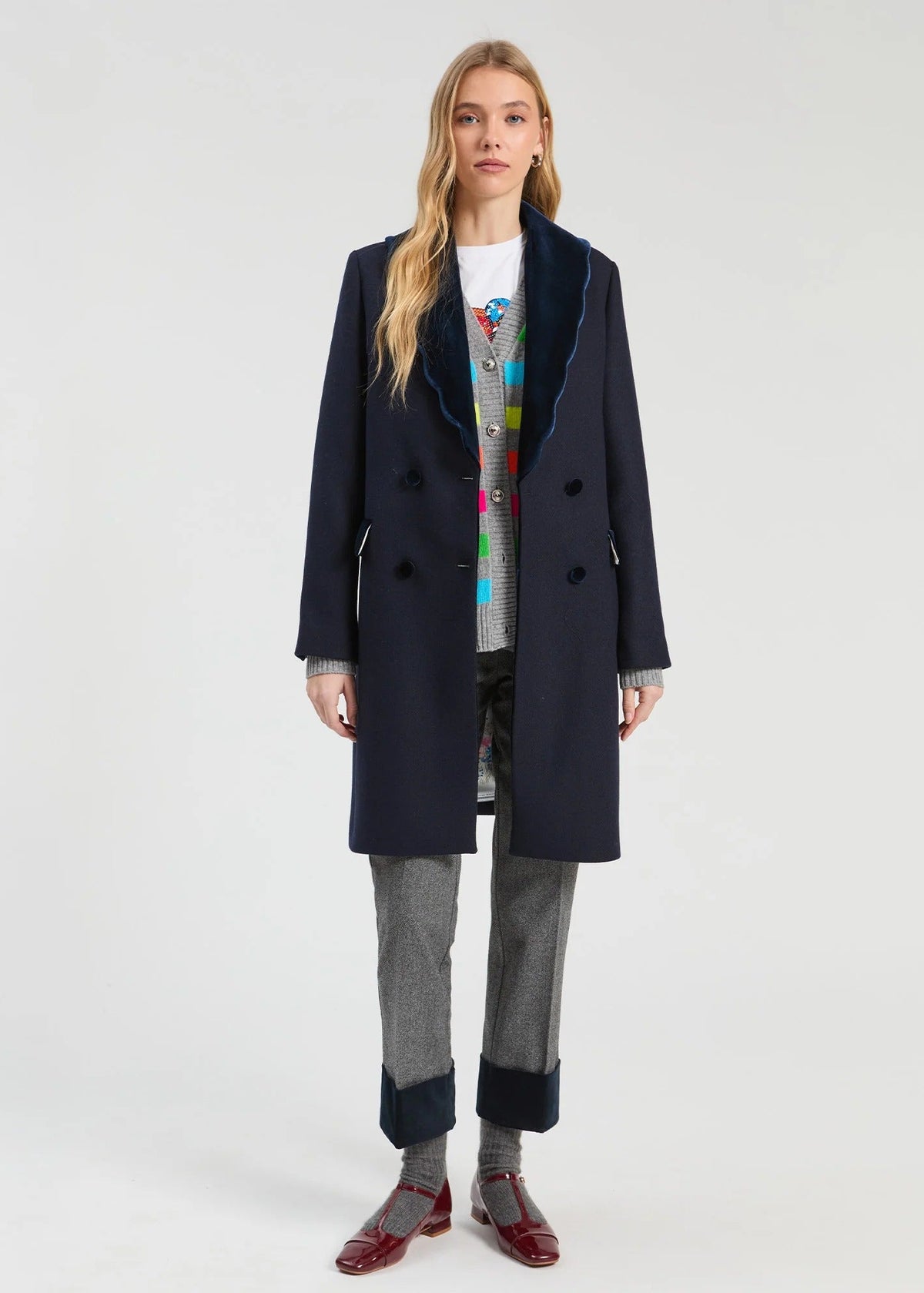 Navy Loretta Coat
