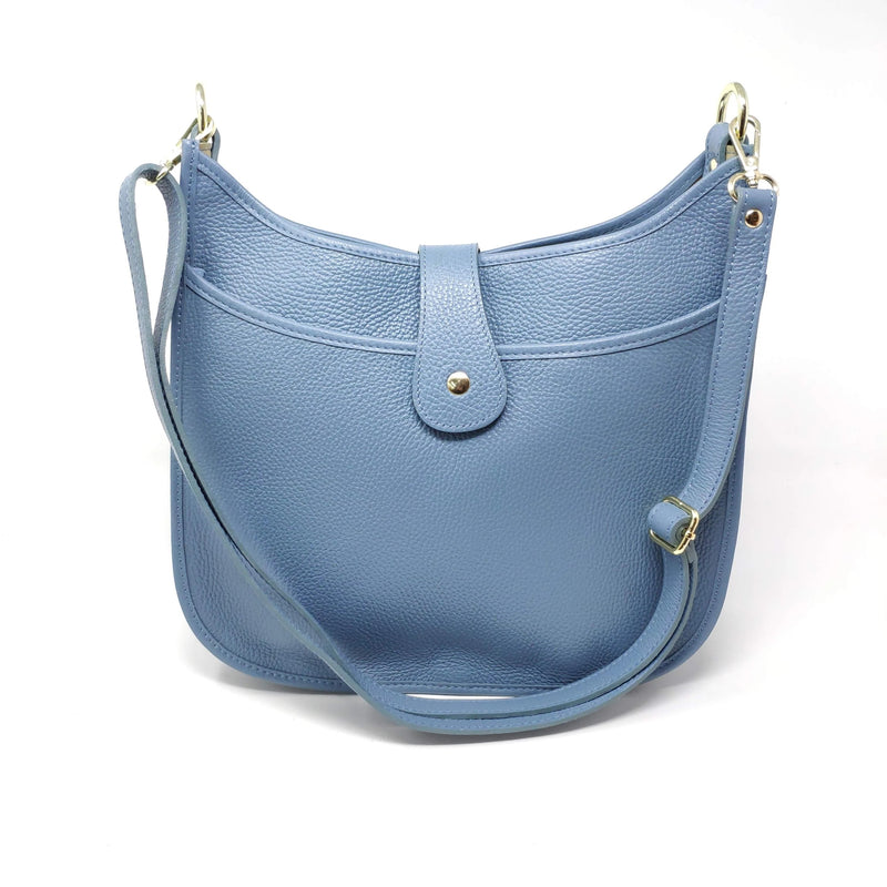 Big Italian Leather Messenger Bag - 4 Colors