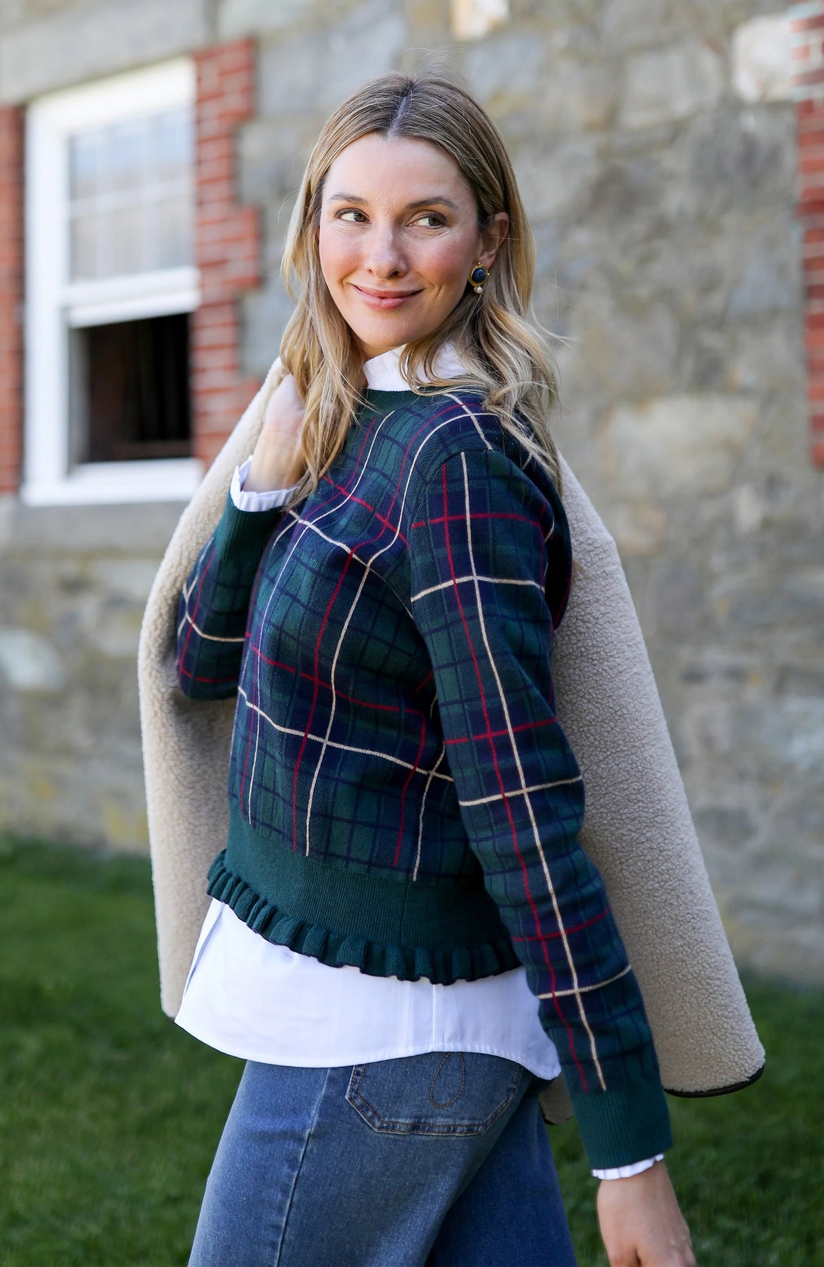 Hailey Novelty Ruffle Top