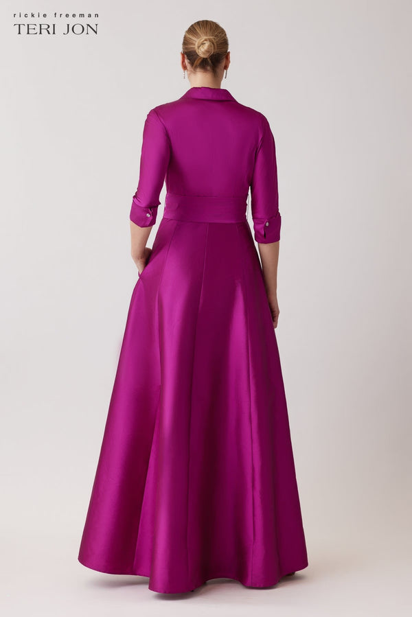 Taffeta Shirt Waist Gown