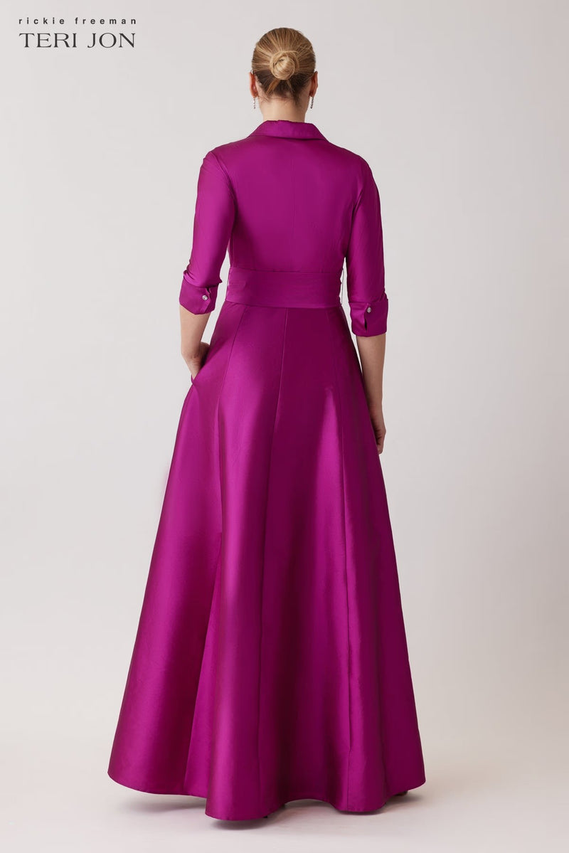 Taffeta Shirt Waist Gown
