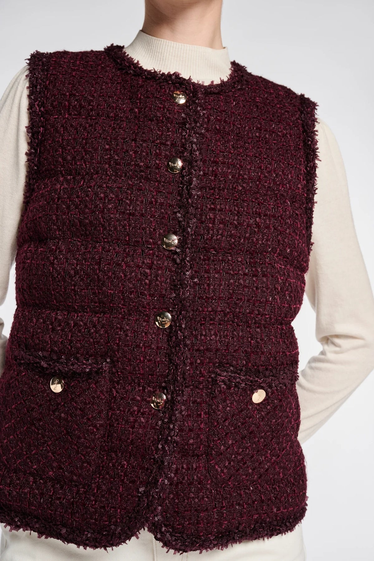 Mango Sleeveless Qulited Coat