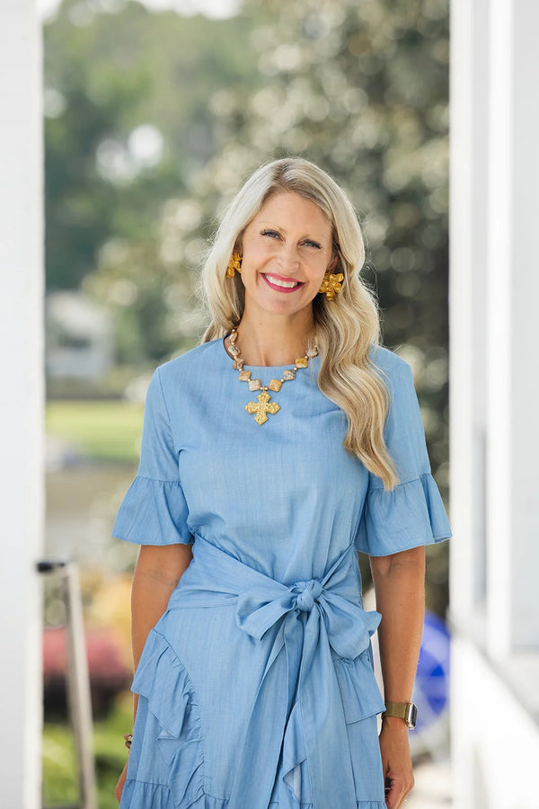 18" Diamond Crazy Lace with Elaina Cross