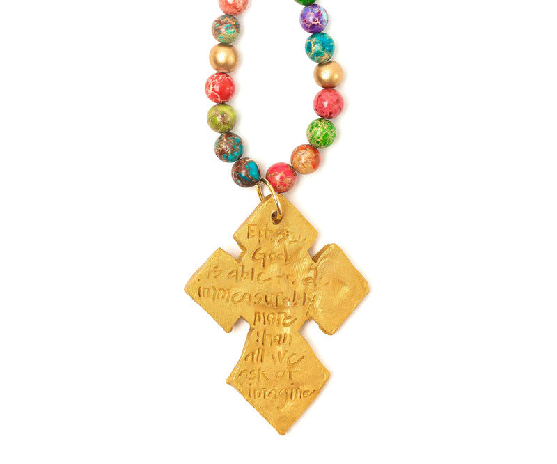 Multi-colored Sea Jasper with Amy Cross