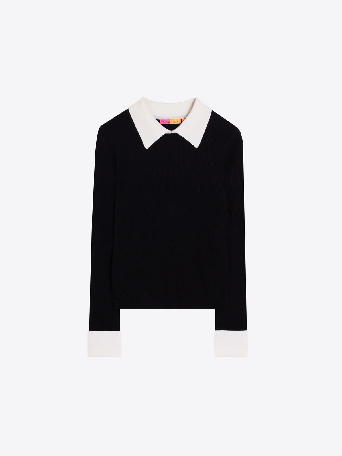 Black And Ecru Sweater