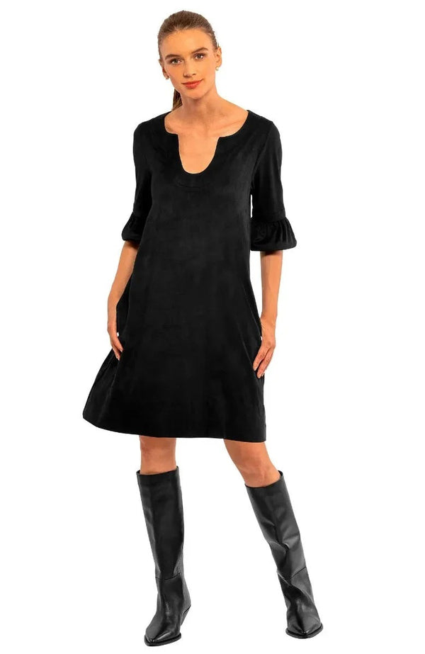 Shake Your Tushy Dress - Solid Suede