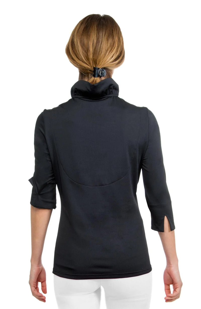 Jersey Ruffneck Top - Solid