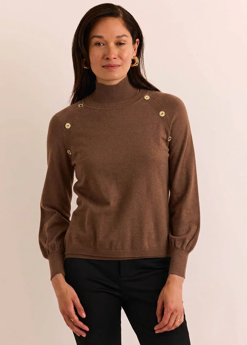 Long Sleeve Mock Neck Kaye Sweater