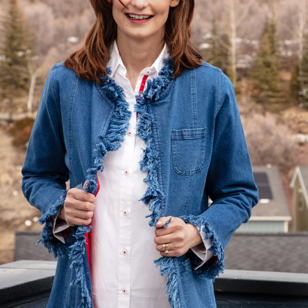 Fringed Denim Jacket – Ginger Howard Selections