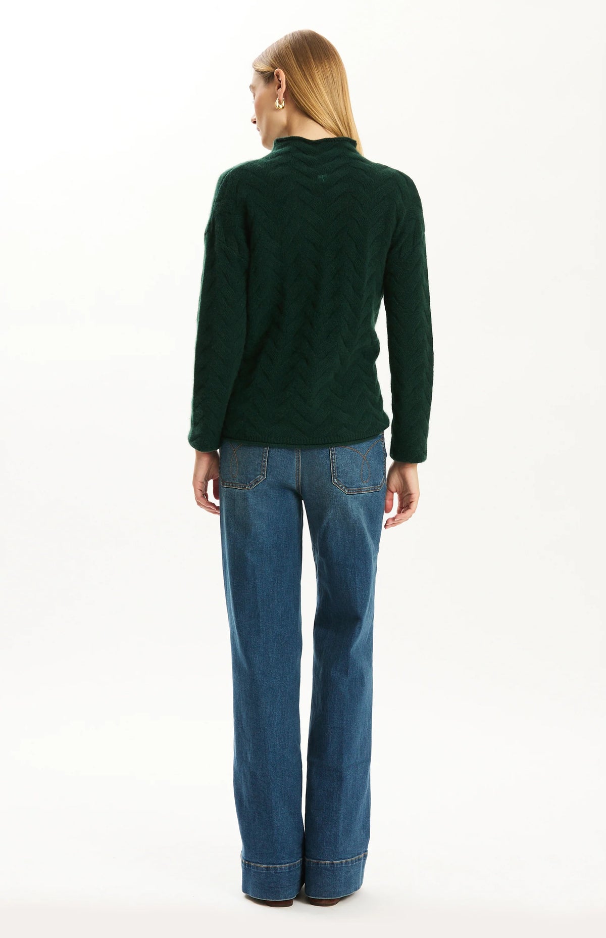 Gracie Cashmere Basketweave Sweater