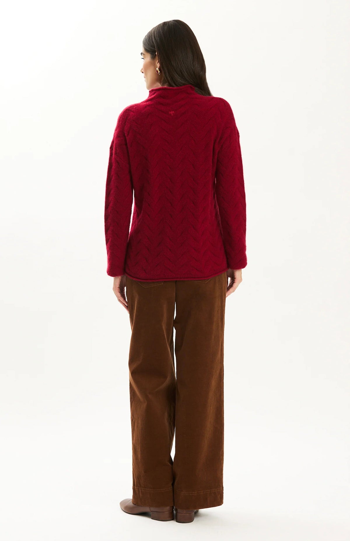 Gracie Cashmere Basketweave Sweater