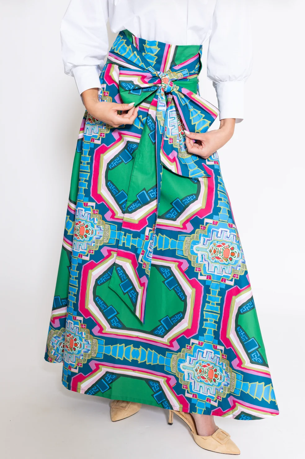 Brady Wrap Maxi Skirt