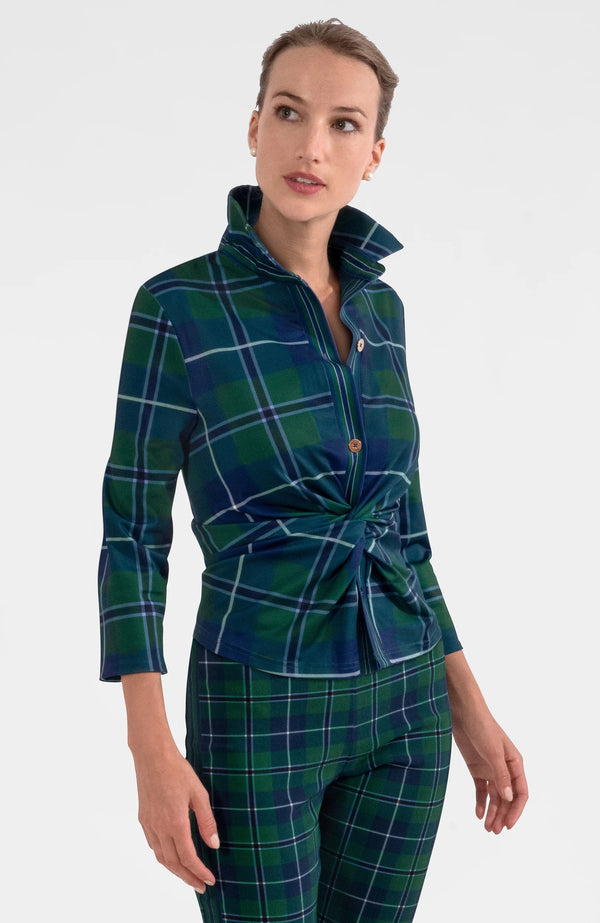 Twist & Shout Top - Melville Tartan