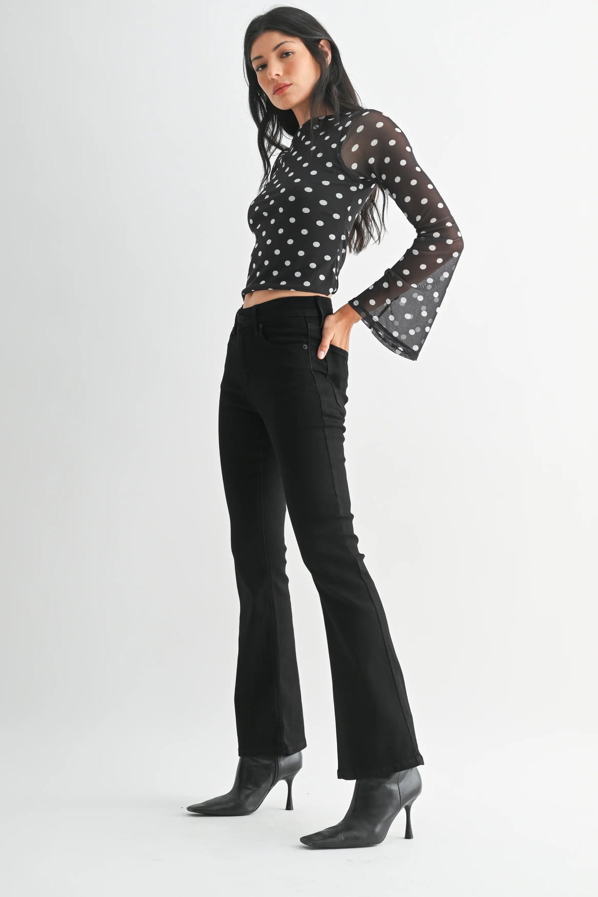 Mid Rise Bootcut Jeans