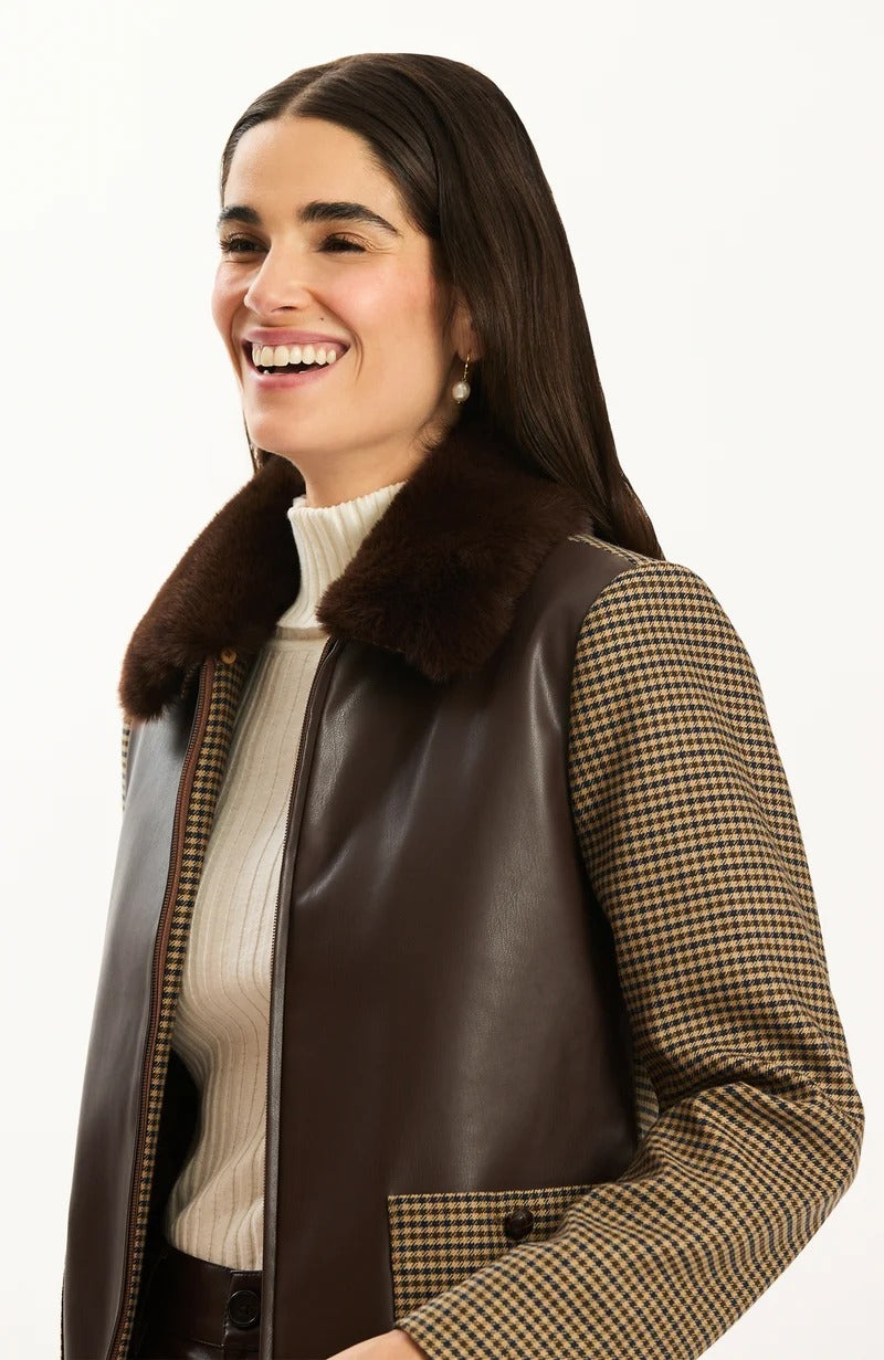 Lucy Mixed Media Jacket