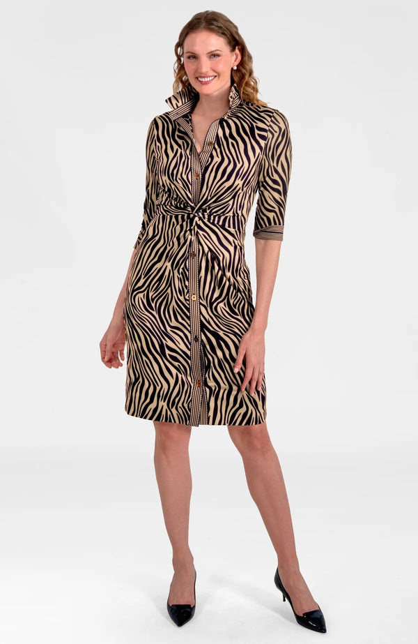 Twist & Shout Dress - Animal Instincts