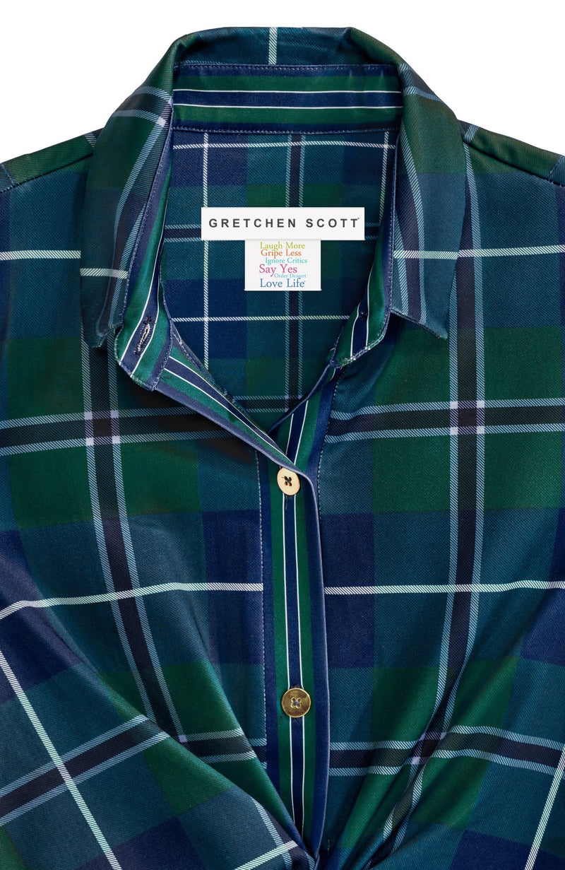 Twist & Shout Top - Melville Tartan