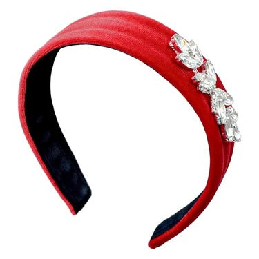 Winter Crystal Flower Headband