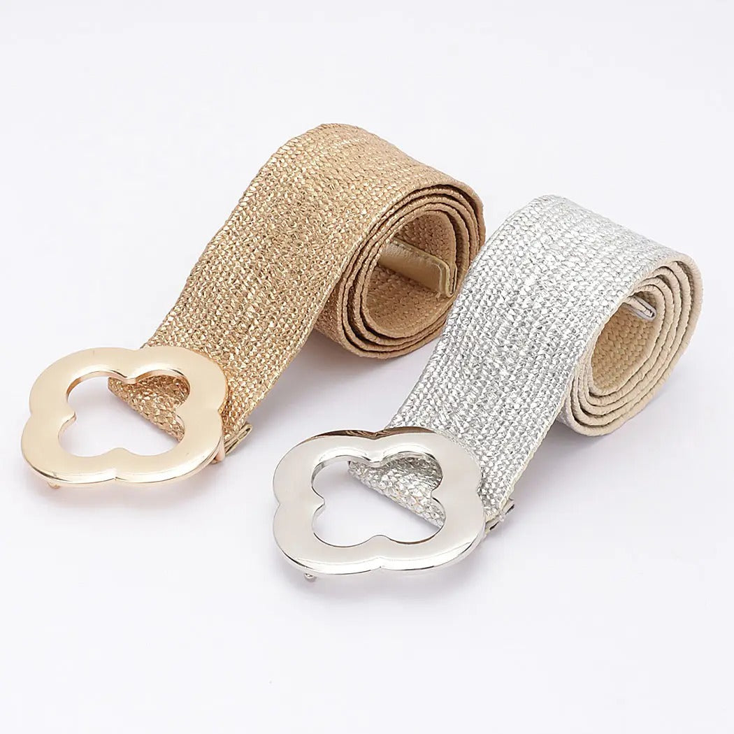 Metal Buckle Metallic Belt