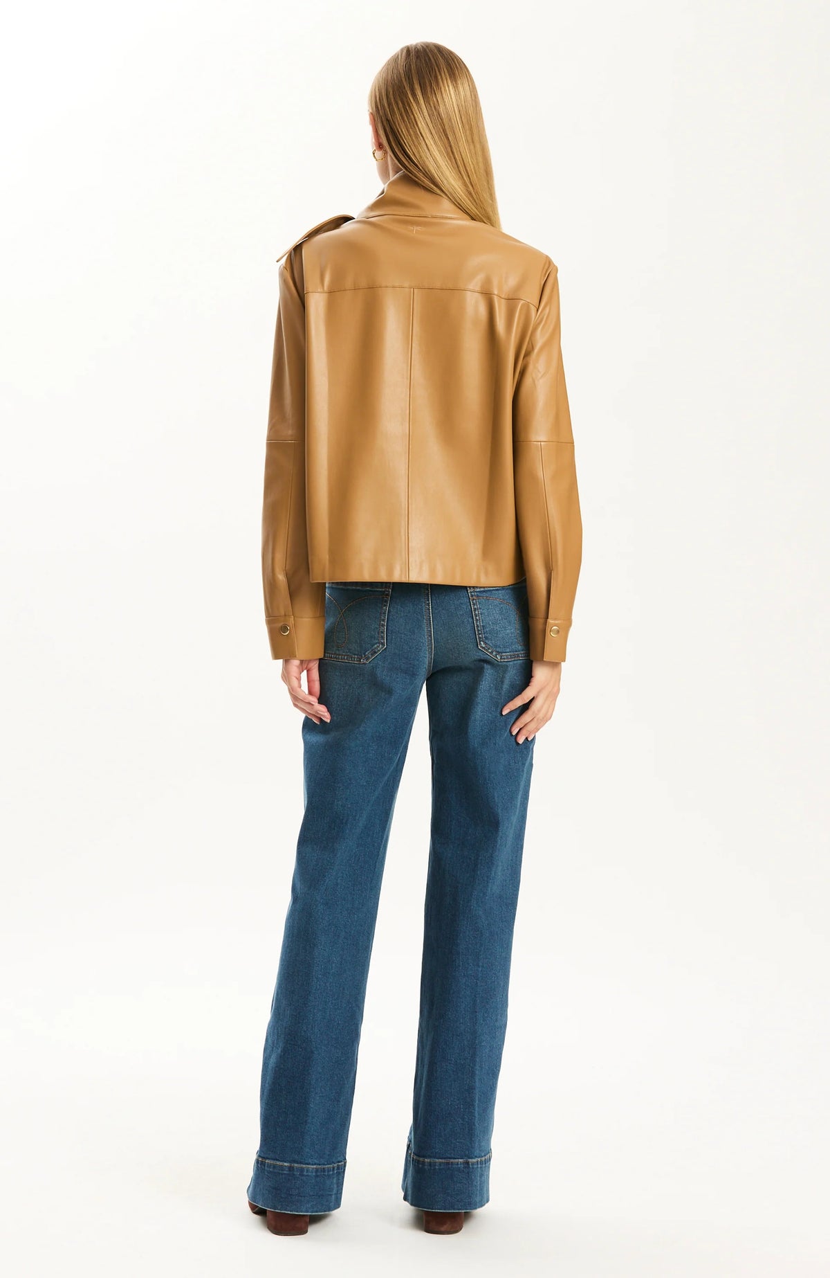 Rebecca Leather Tie Shirt