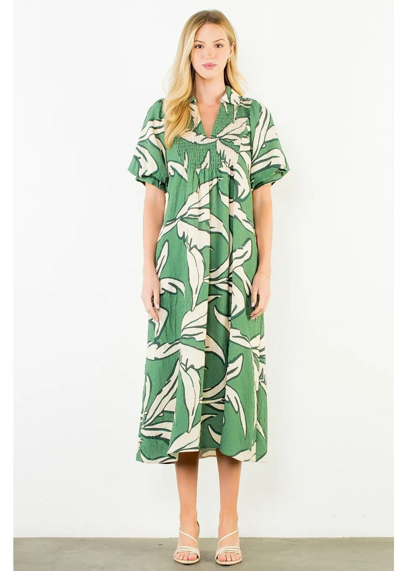 green geometric maxi dress Print – Ginger Howard Selections Collection-Halloween-Fairy-Unicorn