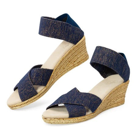 Cannon - Ankle Strap Espadrille Wedge Sandal