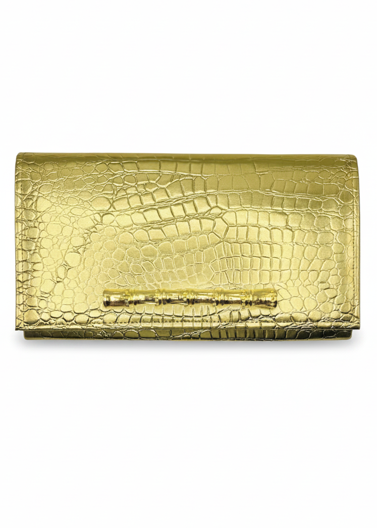 Faux Croc Gloria Clutch