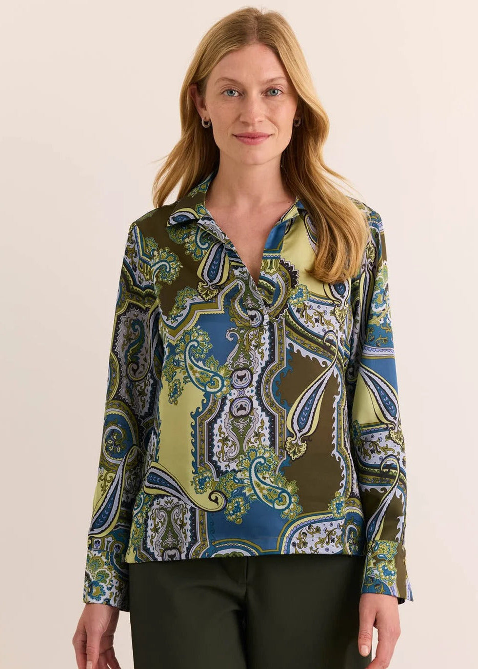 Mona Long Sleeve Opulent Paisley Top