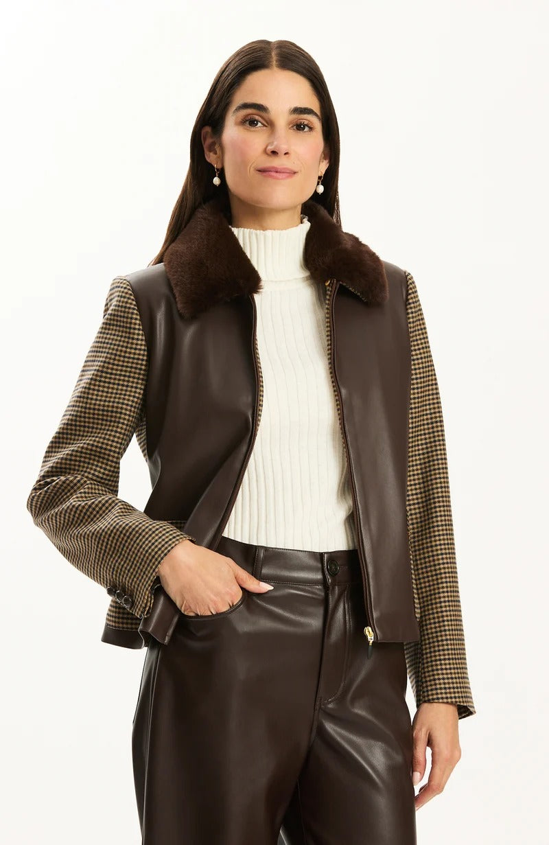 Lucy Mixed Media Jacket