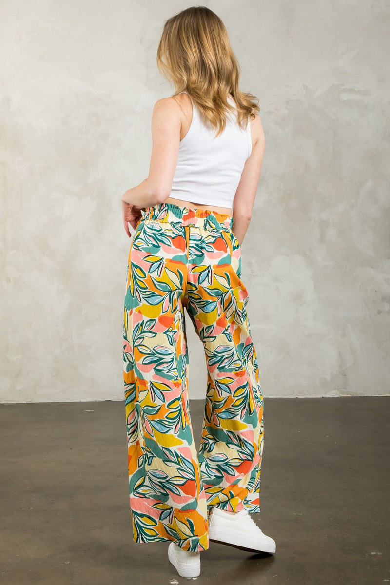 Multi Color Print Pants