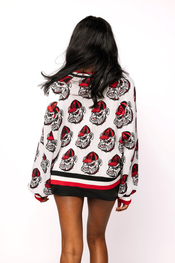 UGA Knit Mascot Cardigan