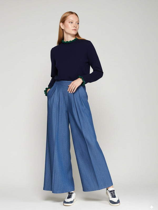 Navy/Green Sweater