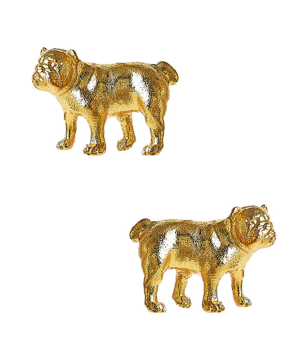 Bulldog Stud - Gold Earring