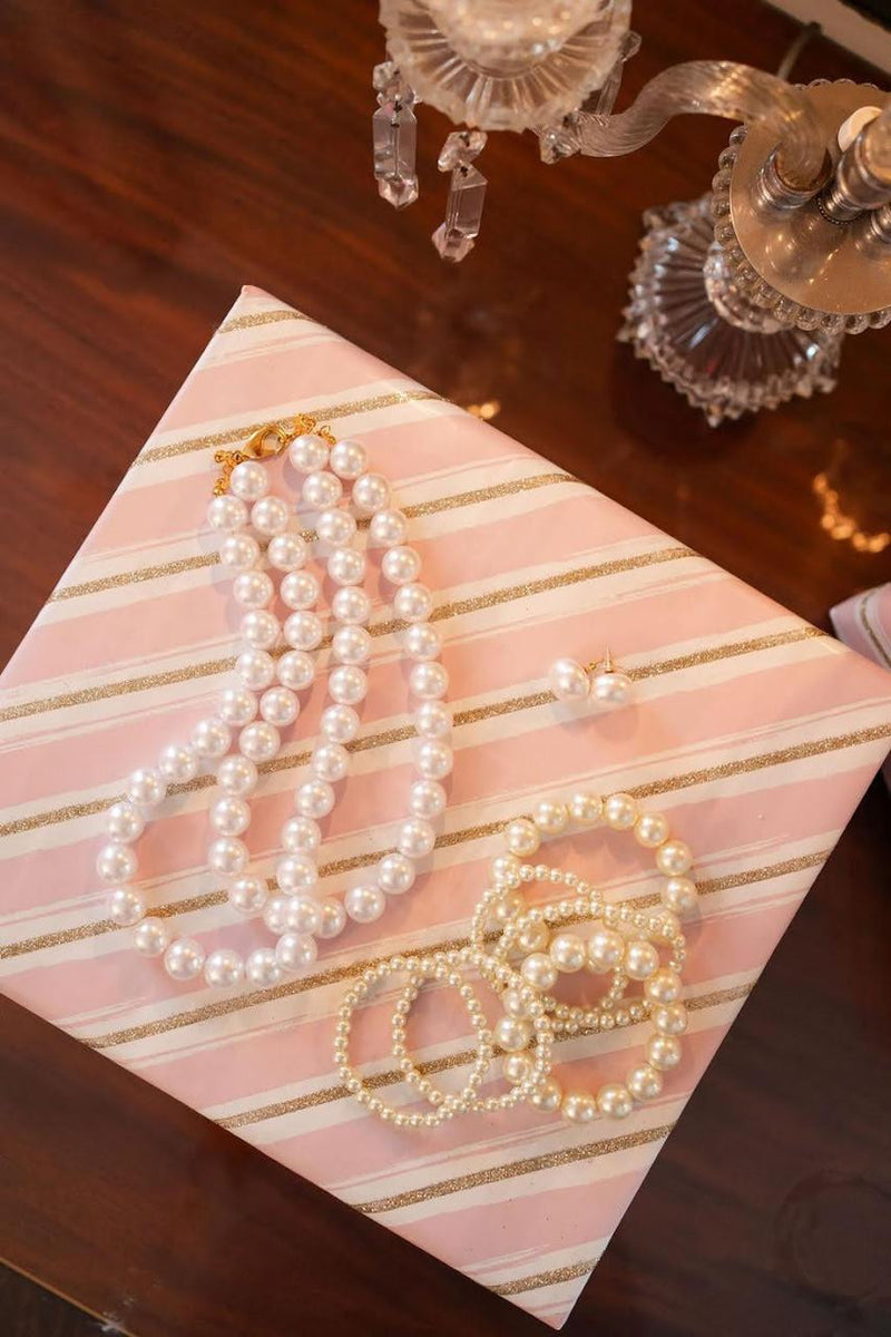 Double Birdie Pearl Necklace