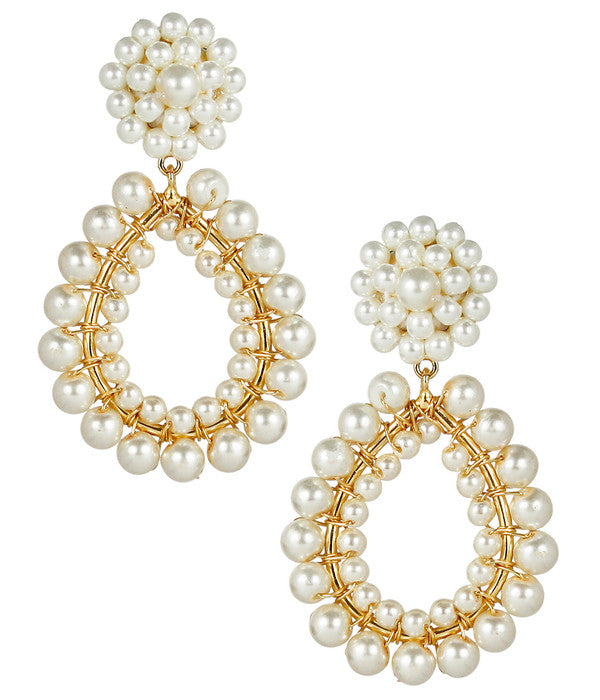 Margo Pearl Clip Earrings