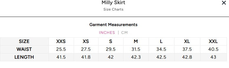 Milly Skirt - Sunset Stripe