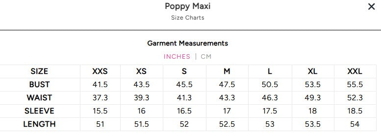 Poppy Maxi - Sunday Morning