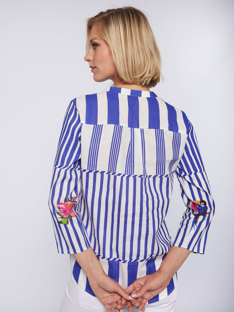 Francina Tropical Stripes Shirt