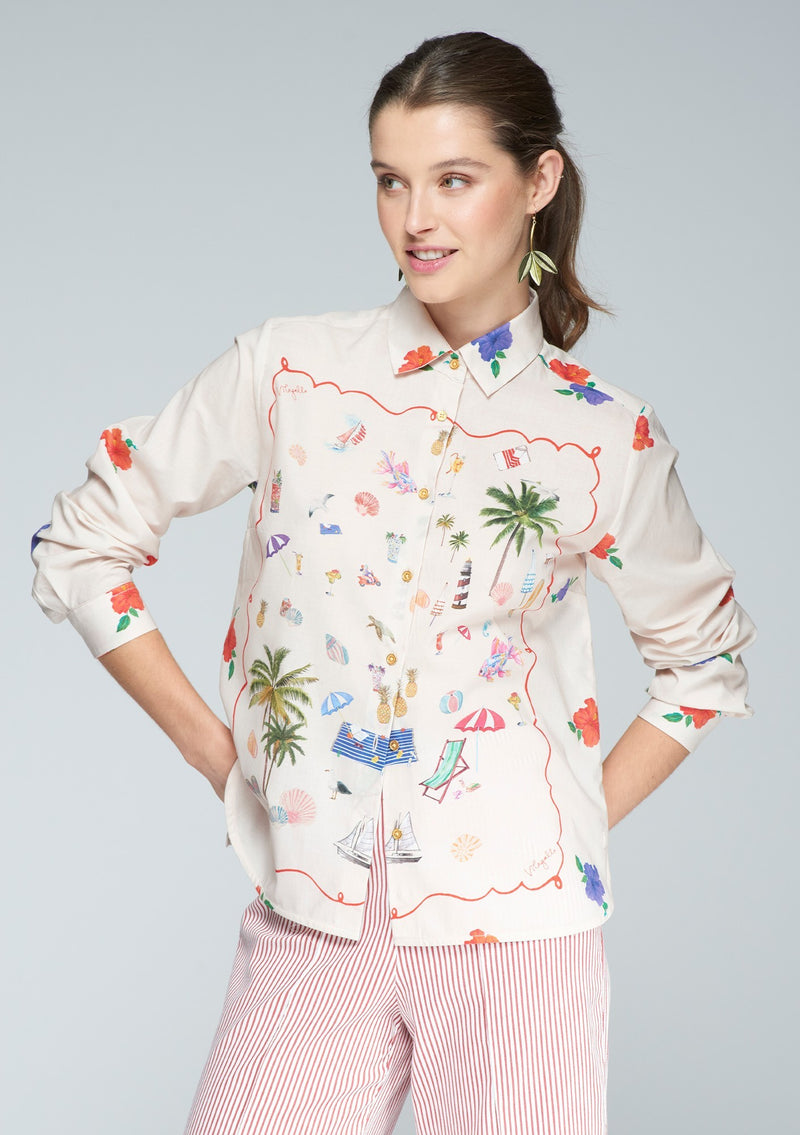 Isabella Menorca Print Shirt