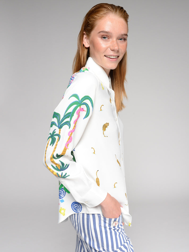 Mafalda Swimming Pool Print Shirt