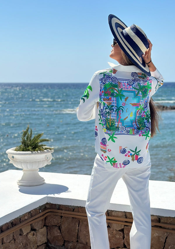 Mafalda Swimming Pool Print Shirt