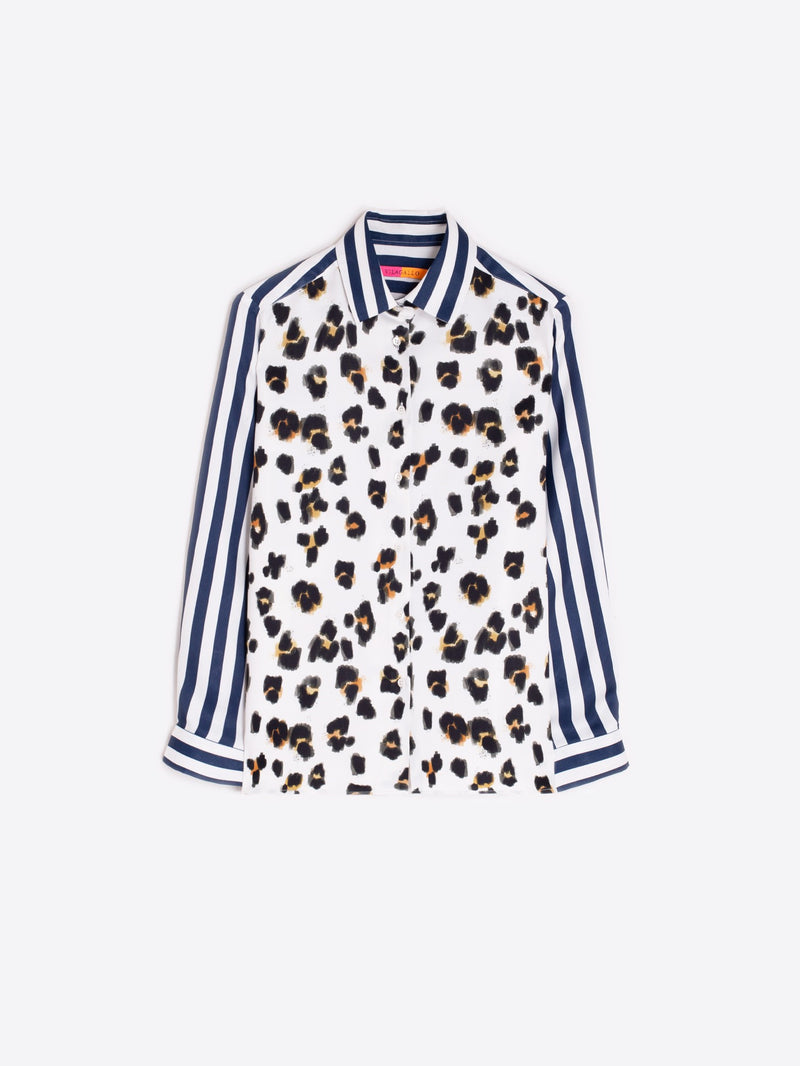 Leopard Flower Tea Shirt