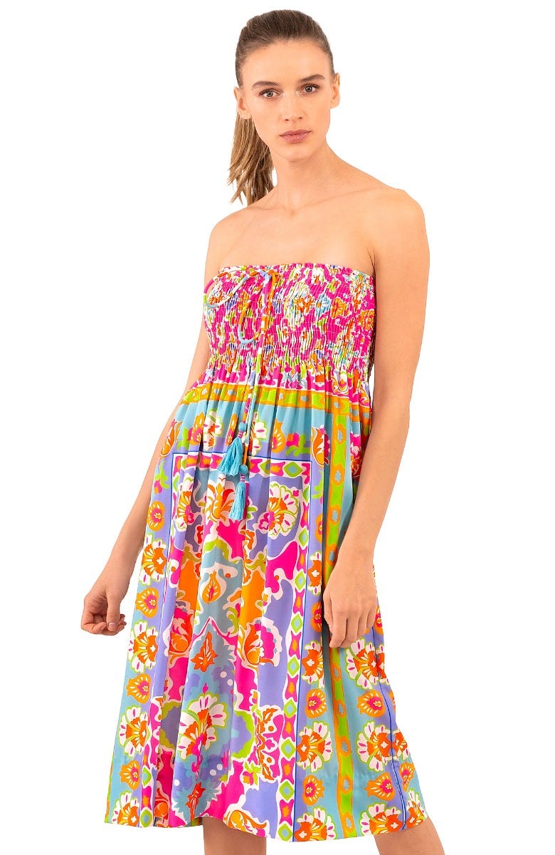 Haight Ashbury Skirt/Dress - Watteau  One Size Turquoise