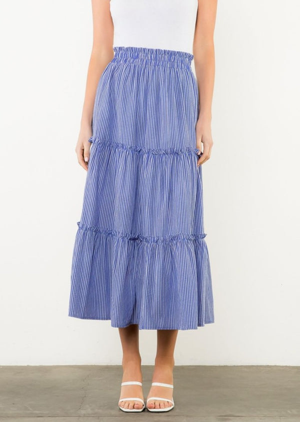 Long Striped Skirt