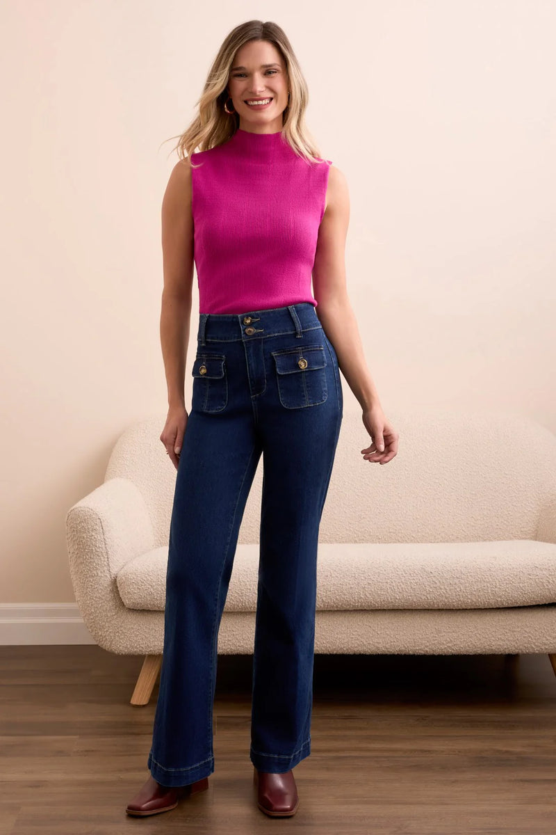 Brooke High Rise Palazzo Trousers