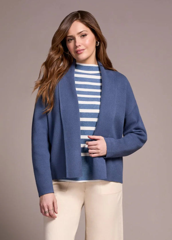 Double Knit Shawl Collar Coatigan