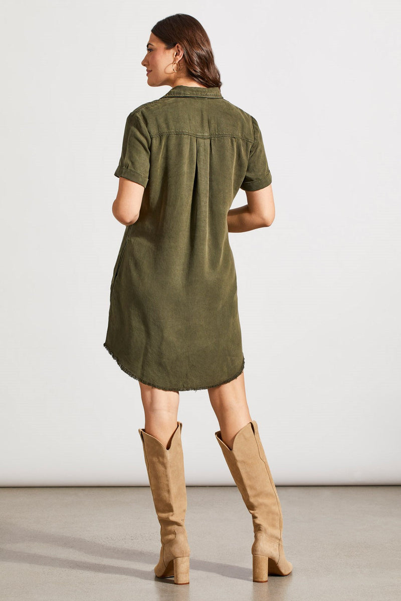 Pop Over Shirt Dress w/ Pockets