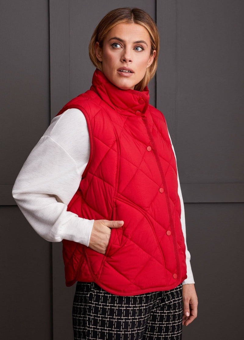 Quilted A-line Puffer Vest