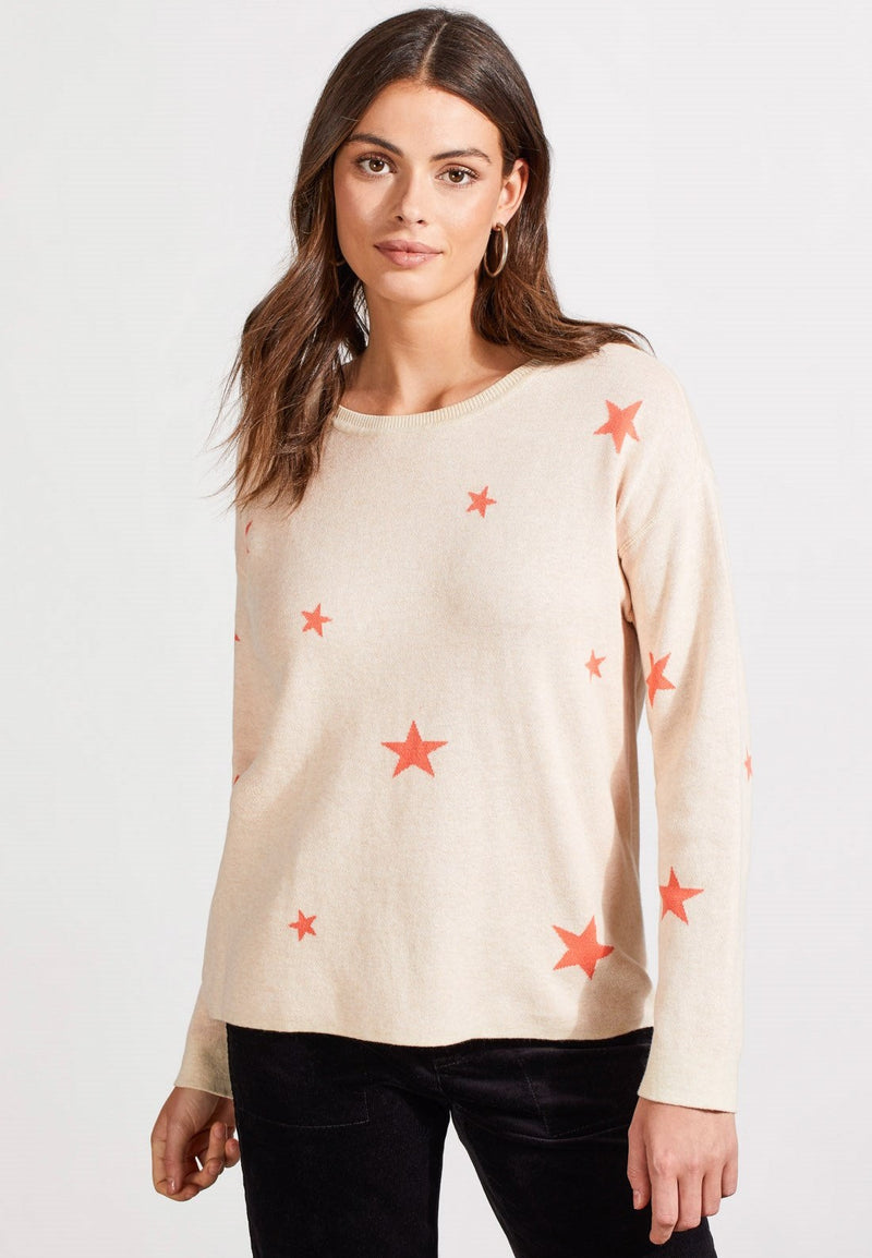 Reversible Cotton Crew Neck Sweater