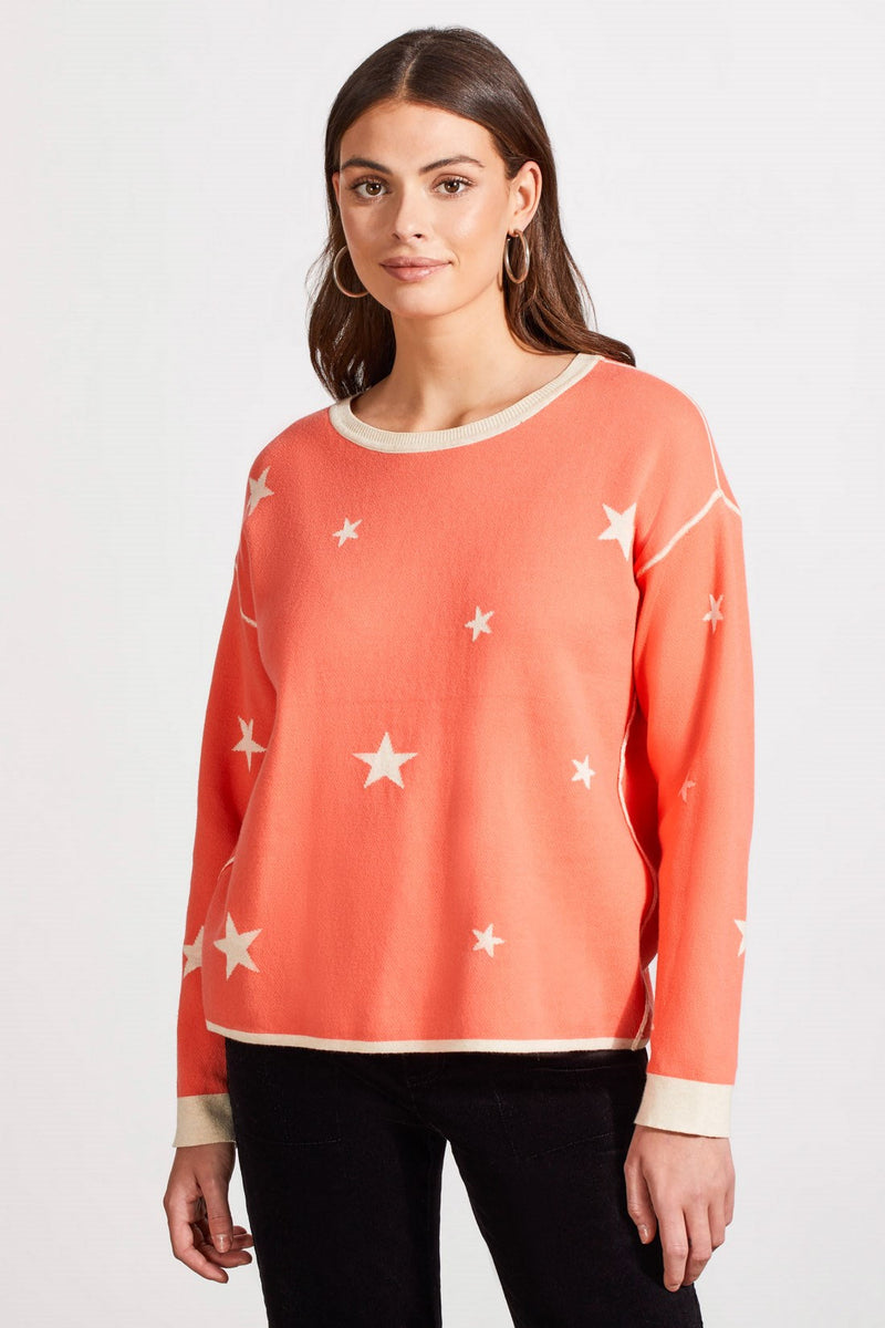 Reversible Cotton Crew Neck Sweater